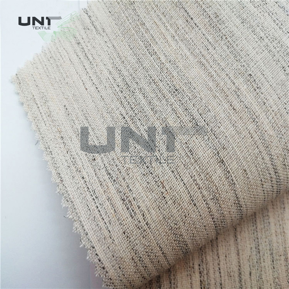 Stiff Woven Fusible Interlining Fabric Elastic With White Color
