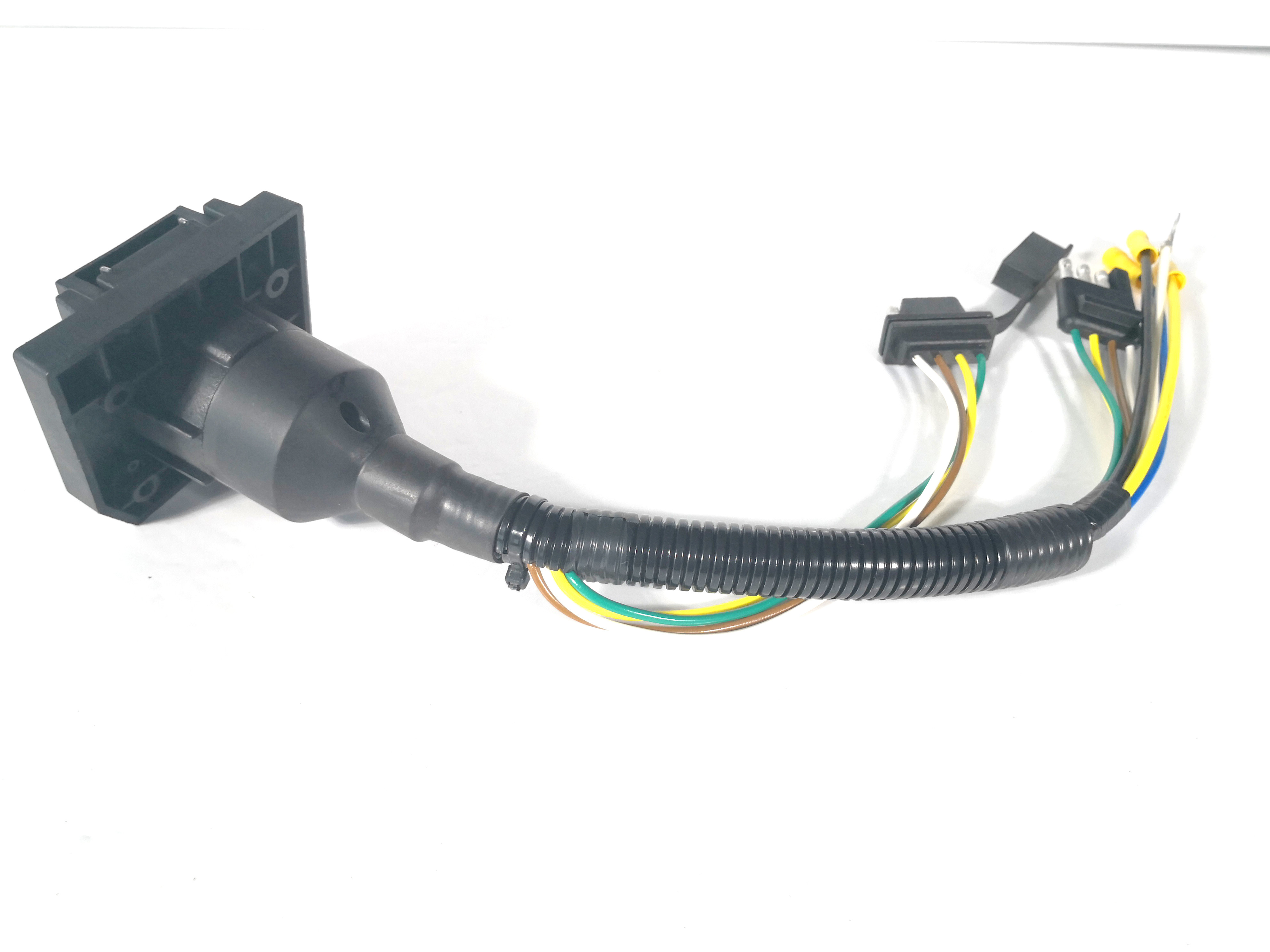 American 7 Pin Trailer Socket Wiring Shockproof Extension Spiral Type