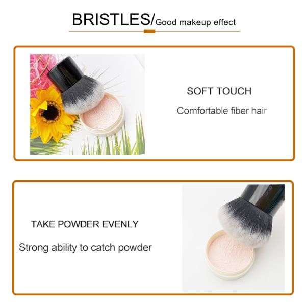 Beauty Tools Nylon Bristles Black Kabuki Makeup Brush