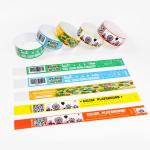 Customization Paper Bracelets Sequential Numbering Tyvek Paper Wristbands For