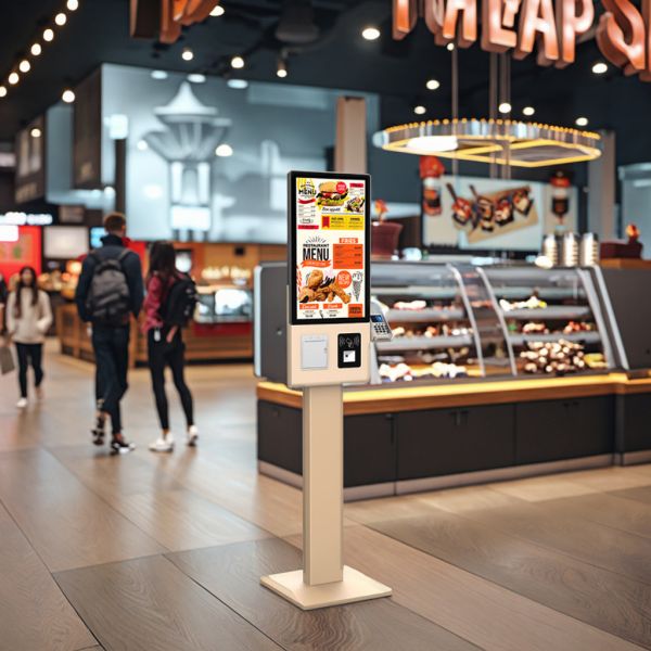 Elegant And Smart Design Rfid NFC Reader with and Contactless Payment Systems Self Ordering Kiosk Machine
