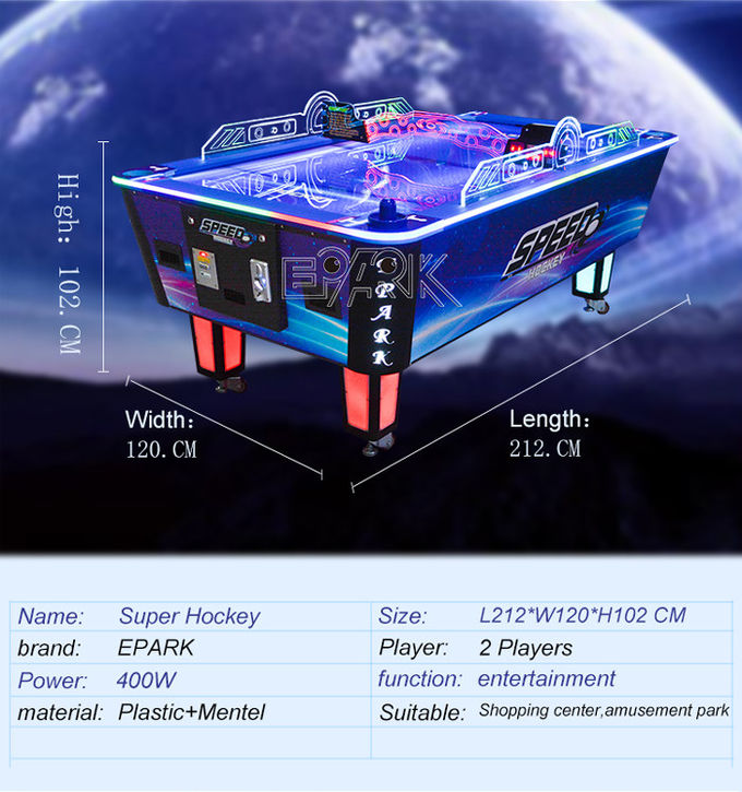 CE Hardware Electric Air Hockey Table Indoor Outside 750W