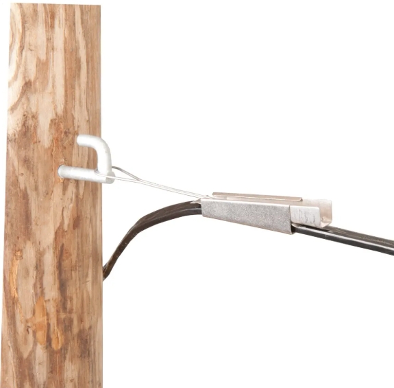 Fiber Optic Drop Cable Stainless Steel Fitting Clamp Ftth Accessories Wire Tension Clamp