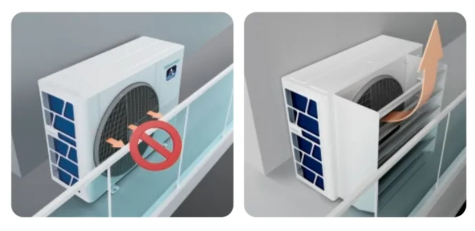 Flexible air discharge directions