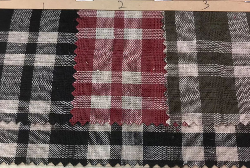 54 Inch Yarn Dyed Cotton Check Shirt Fabric Shirt Linen Fabric Sustainable