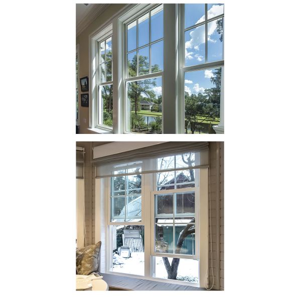 Modern Design Aluminum Stainless Steel Screen Windproof Soundproof Vertical Sliding Double Hung Windows Easy Operation School
