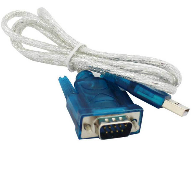 A Male To RS232 Serial DB9 Male USB Port Extension Cable