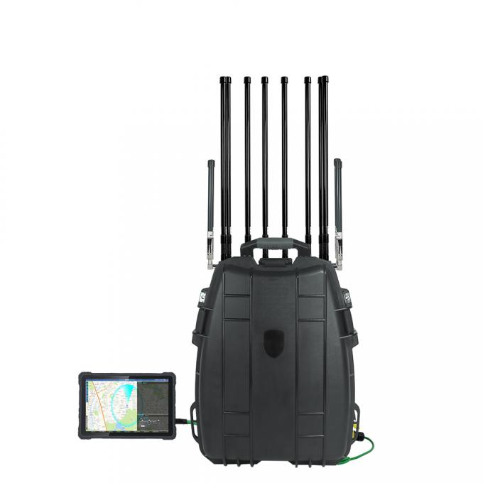 Backpack Multi Band Omni Drone Detector and Jammer 2-in-1 400-6000MHz Detection FPV DJi Drones 10 KM 1