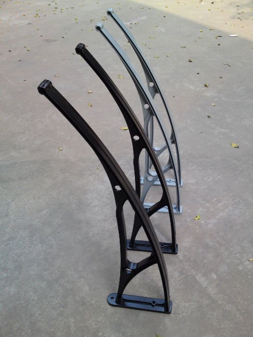 excellent diy polycarbonate awning canopy shelter with cast aluminum bracket arm support for sales