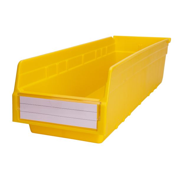Plastic Storage Shelf Bins for Workshop Organizer Space Saver Workbench Crate Solid Box