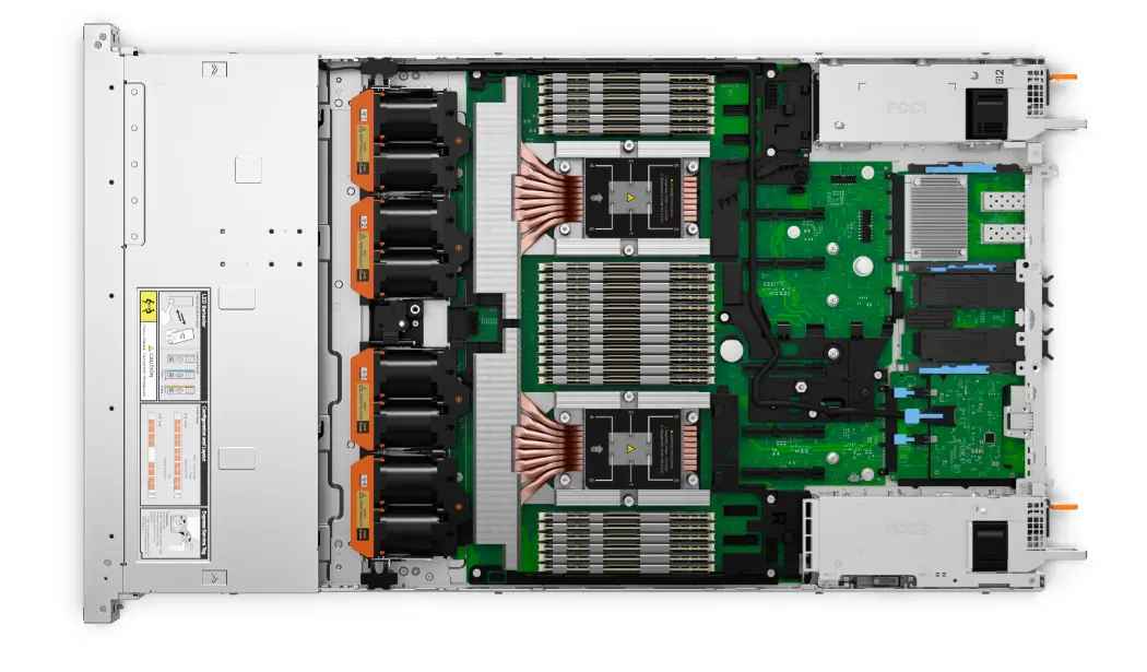 AMD EPYC 9005 PowerEdge R6725 1U Rack Server with 4x3.5-inch Bays