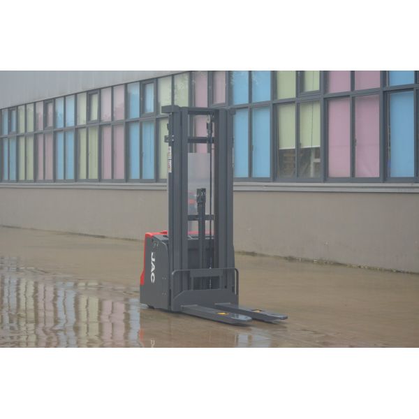 2 Stage Mast Platform Electric Pallet Stacker Truck 1.5T
