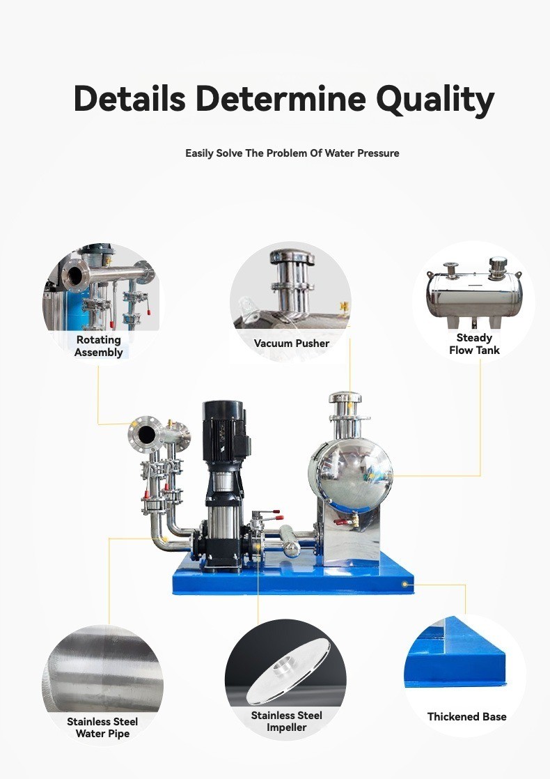 High-flow Non-negative Pressure Industrial Secondary Water Supply System With Water Tank