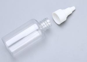 Quality Essential Oil 50ml 30ml Clear Plastic Dropper Bottles Screen Printing for sale
