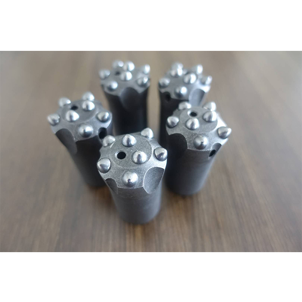 Semi - Ballistic 38mm Tapered Button Bit For Granite Rock Drilling Head