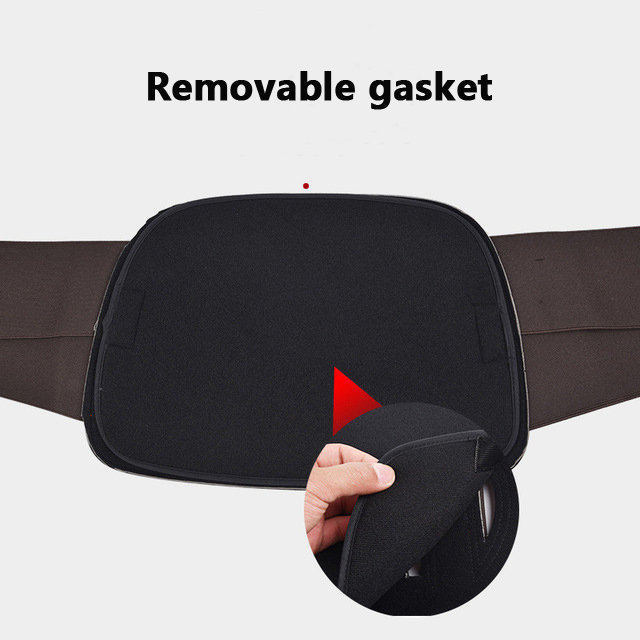 OEM PU Waist Brace Lumbar Support Lower Back Support Belt with Removable lumbar pad
