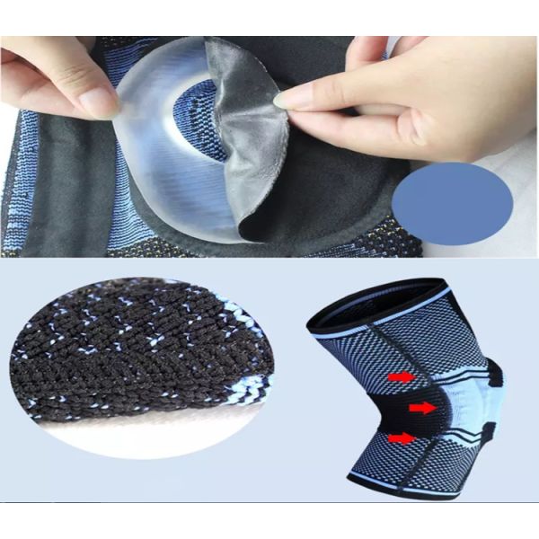 Custom Knee Support Brace Compression Knee Sleeve Pad With Spring Support