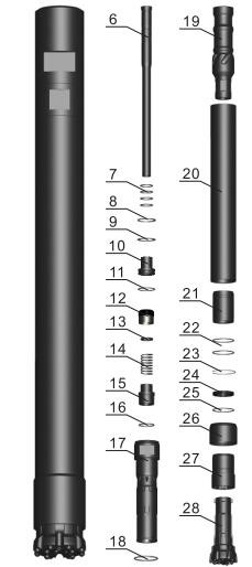 Higher Production 5" RC Hammer RE542 For Deep Exploration Drilling