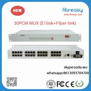 Quality 30PCM MUX with E1 link and optical link back up for sale