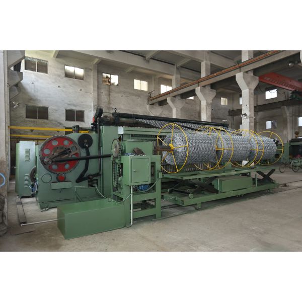 Automatic Gabion Wire Netting Machine Width 4300mm PLC Control 22kw