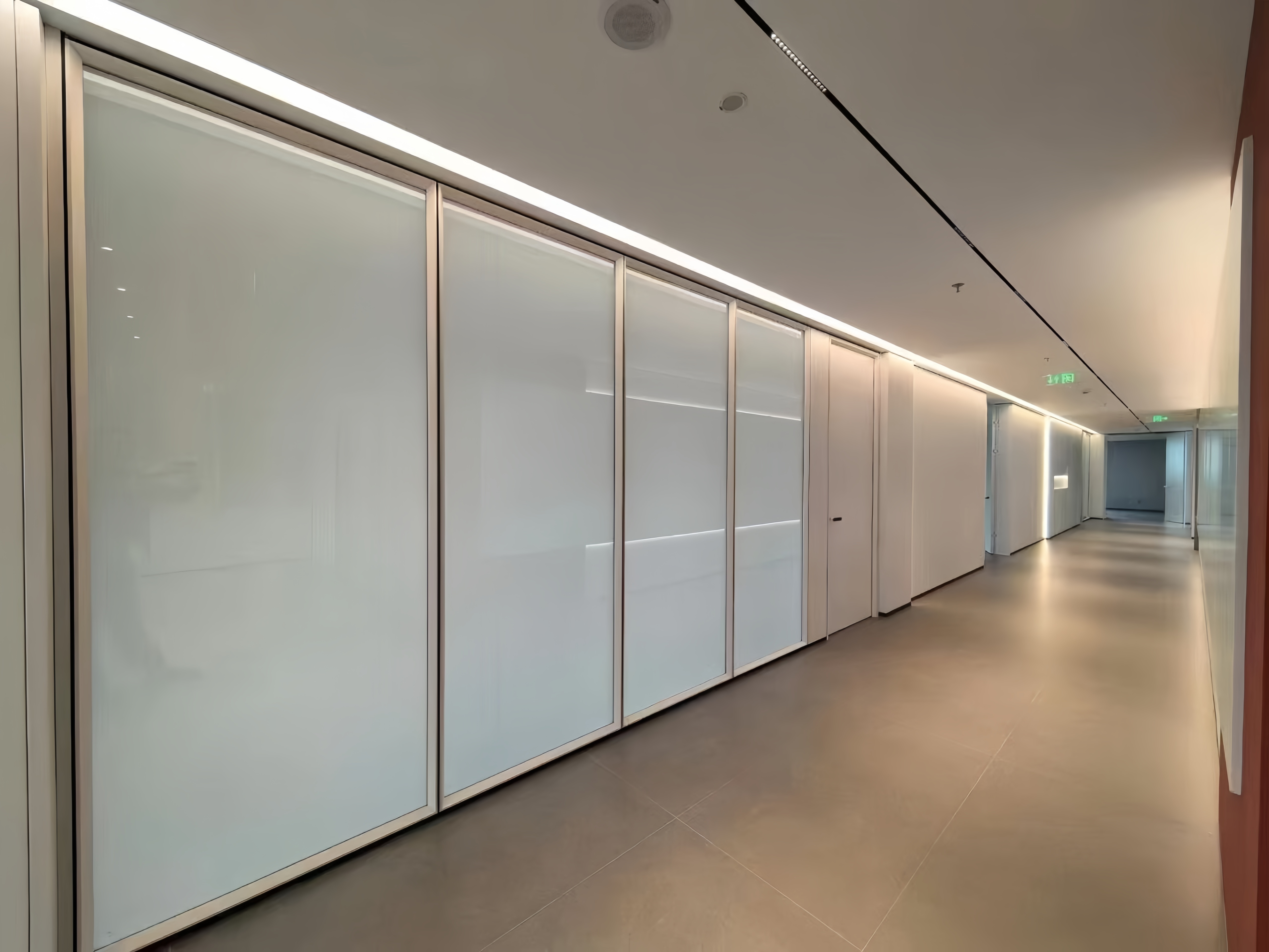 Aluminum PDLC Smart Glass Partition Wall with Tempered Glass