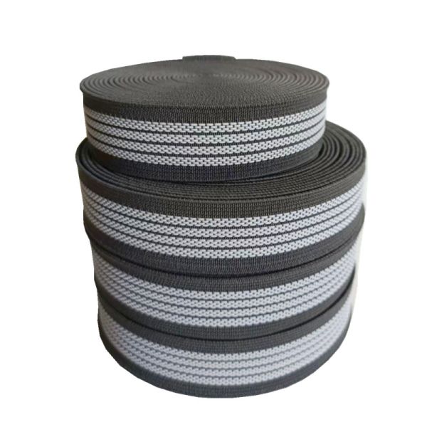 Polyester 25mm Anti Slip Webbing 50m Roll Couch Elastic Webbing