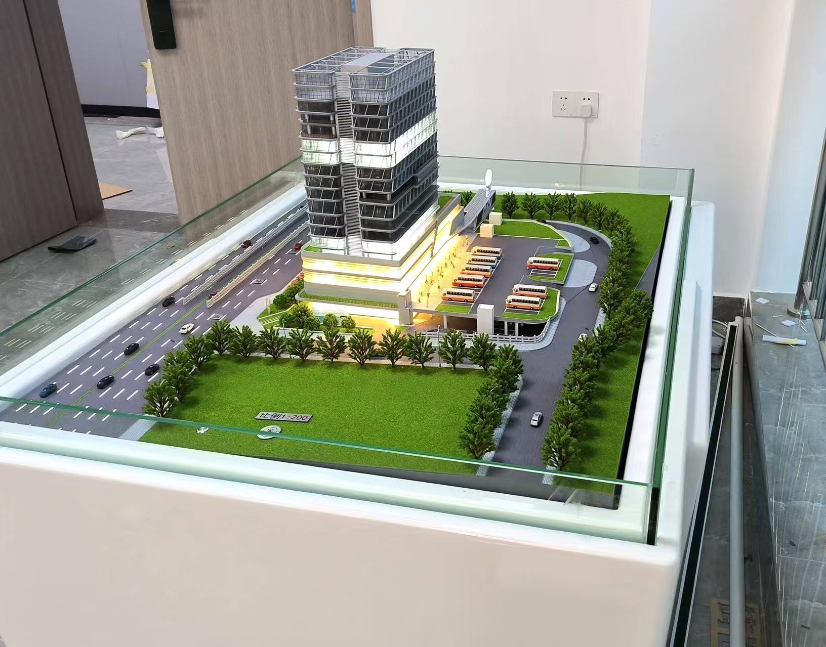 Contemporary Office Building Scale Model 1:100 Landscape Design Model