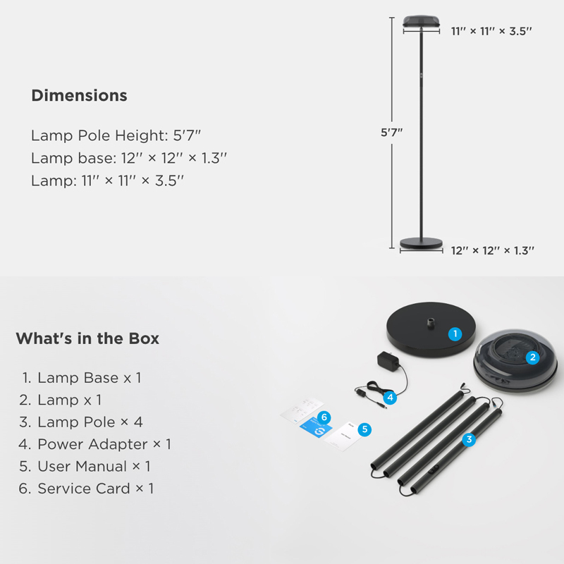 Modern RGBIC LED Floor Lamp Projector Touch Control Multicolored Round Shade Warm White Ambient Lighting for Living Room