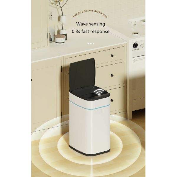Slim Smart Trash Can Self Seal Smart Food Waste Bin Self-changing Smart Trash Can