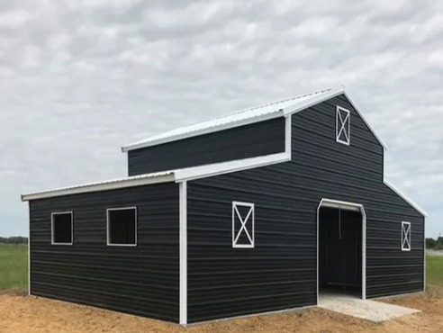 Custom Size Steel Agricultural Buildings Grain Storage Building Complex