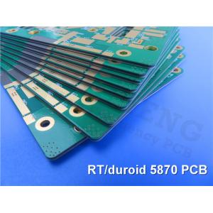 Quality Rogers RTduroid 5870 high frequency PCB 2-layer 0.127 mm (5mil) with bare copper|ENIG|Immersion Silver|Immersion Tin for sale