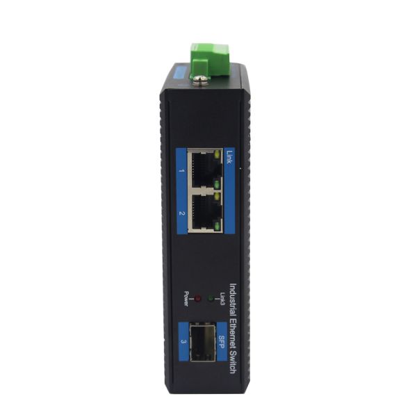 NF512G-SFP SFP To 2 UTP Din Rail Industrial Ethernet Switch 10/100/1000M