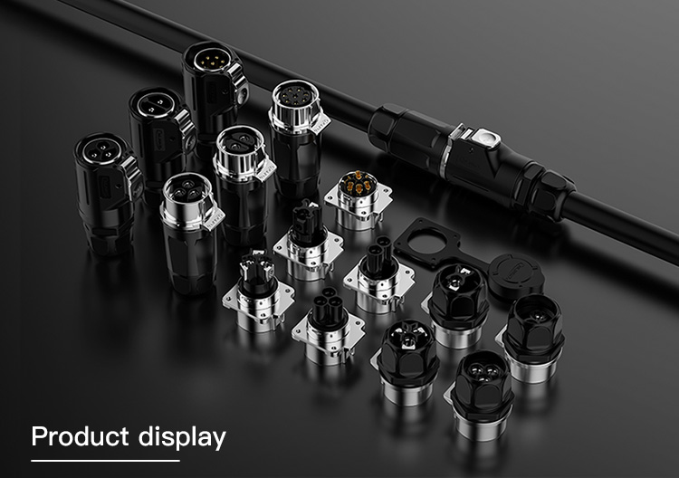 CNLINKO 3 Pin Male Female Industry Application Power Waterproof Connectors 3 Phase Plug System Connector