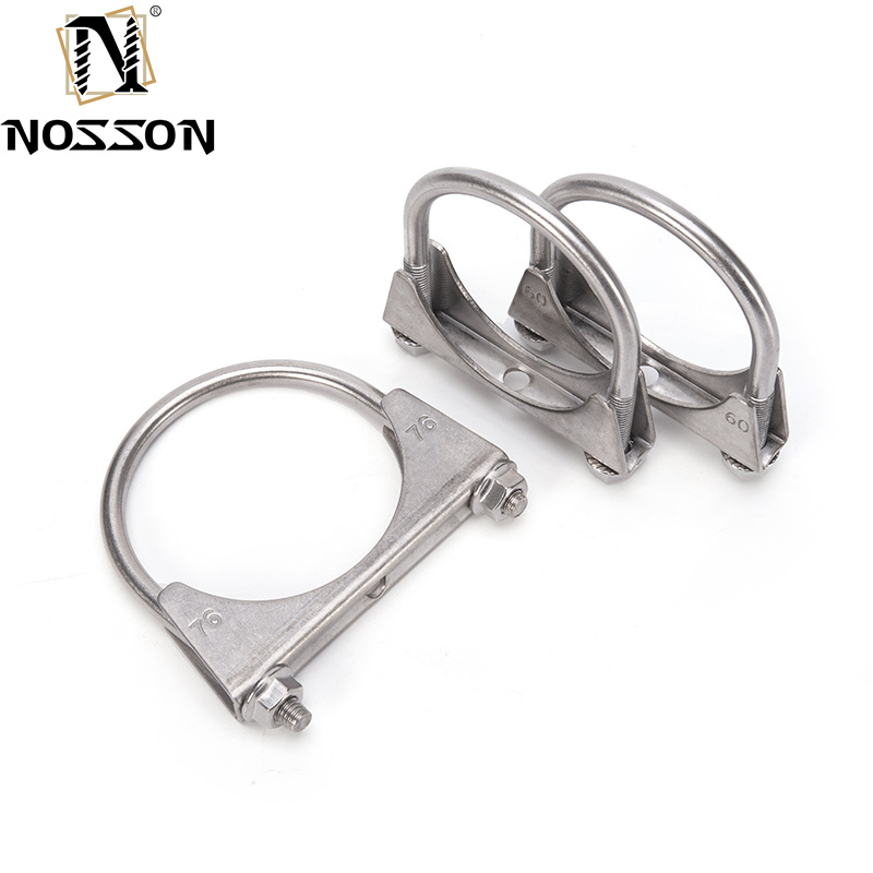 Metric Measurement System SS 304 316 430 U Bolt Clamp Hose for U Type Clamp Small Customization Muffler Exhaust Pipe