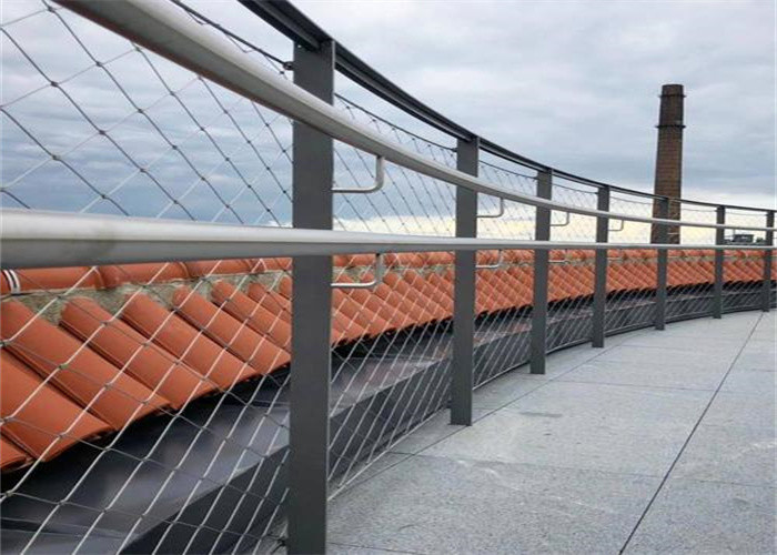 Ferruled SS316 Stainless Steel Woven Wire Mesh Rope Webnet