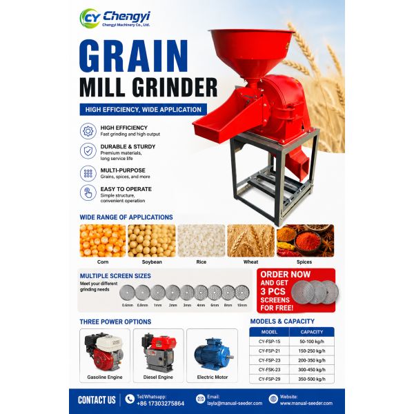 High Efficiency Alloy Steel Crusher Grinder for Versatile Grain Processing