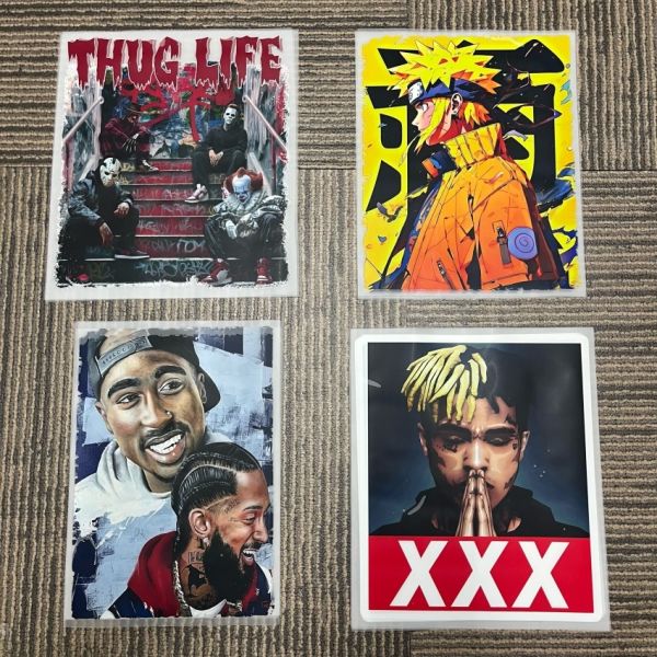 Custom Digital Transfer, Large Size DTF Heat Press Sticker With PET Material, Iron On Label For Garment Printing, DIY Logo