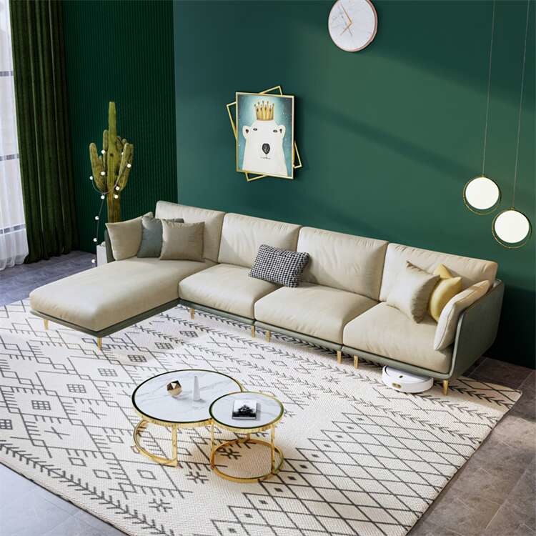 High Density Sponge Luxury Sofa Leather Sectional Sofa Set