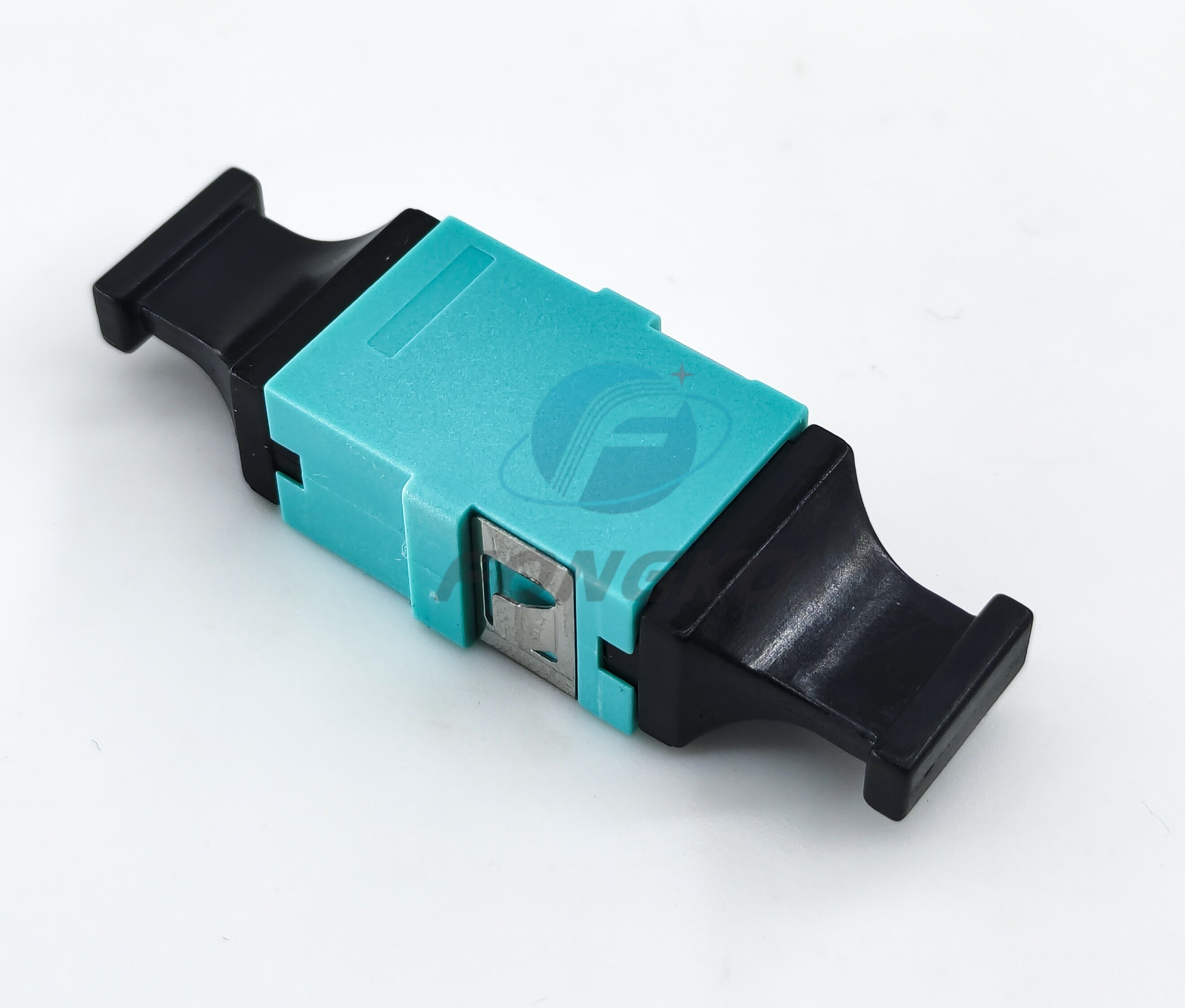 OM3 MPO Fiber Optic Adapter APC UPC FTTH Adaptor Aqua Optical Coupler