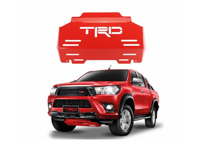 Red Paint Steel Skid Plate For Ford Ranger PX PX2 Wildtrak 2012 2017 Engine Protector