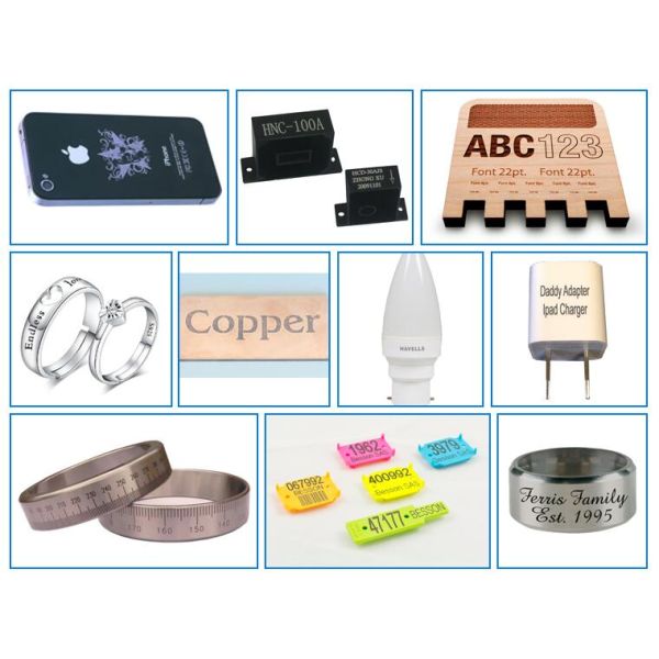 Bearing Mini Portable Laser Marking Machine Mopa Marking Colors On Stainless Steel
